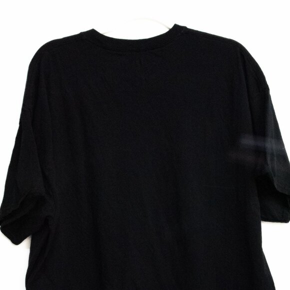 Gildan Black Short Sleeve Crew Neck T-Shirt Unisex Size 2XL - Picture 8 of 8